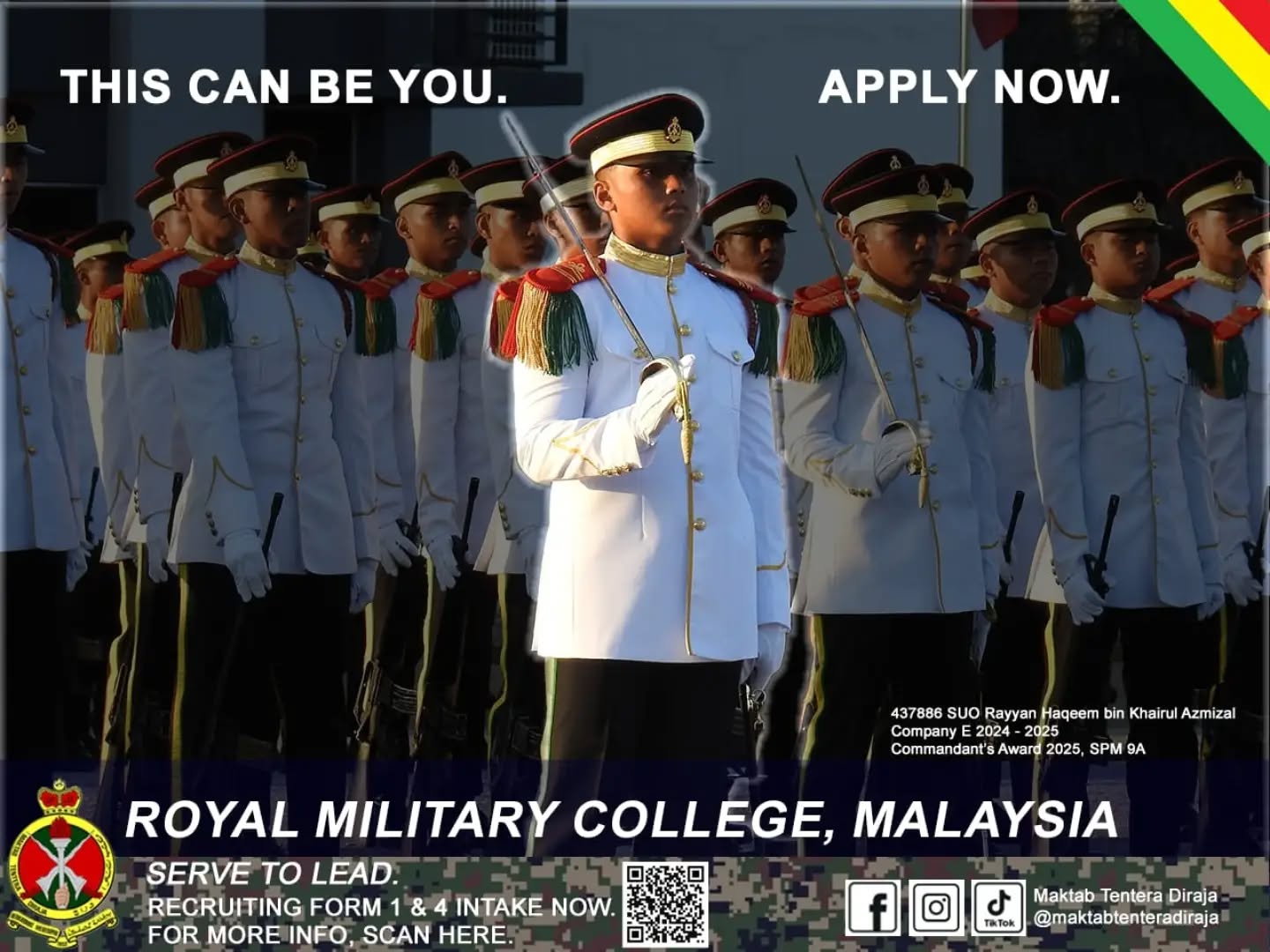 ROYAL MILITARY COLLEGE FORM 1 AND FORM 4 INTAKE FOR ACADEMIC SESSION 2027